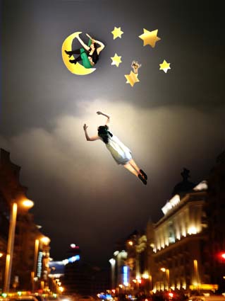 12 Wendy vuela sobre la Gran Via
